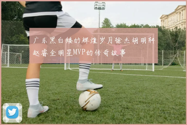 广东黑白矮的辉煌岁月徐杰胡明轩赵睿全明星MVP的传奇故事